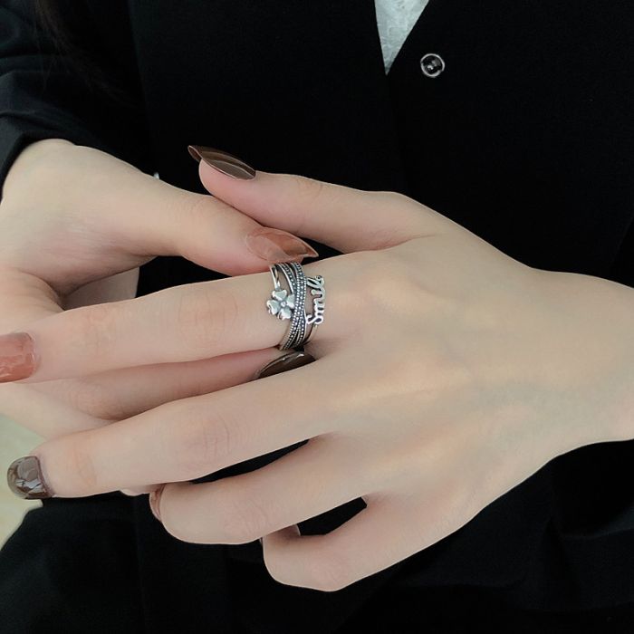 offene Damen Ring 925 Silber verstellbarer Damenring
